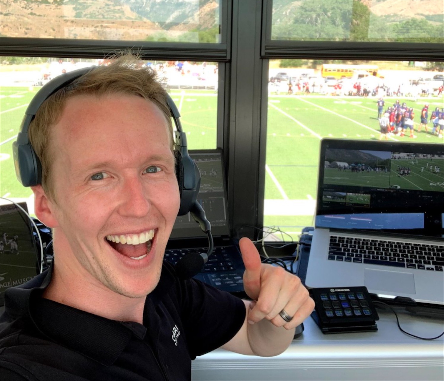 Semi-Professional Football Game Broadcast