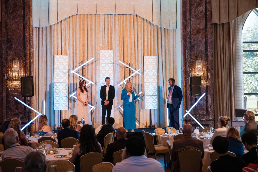 Backdrop and lighting Event Lighting by CharismaEvent Productions