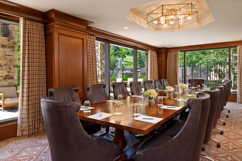corporate meeting at St. Regis Deer Valley