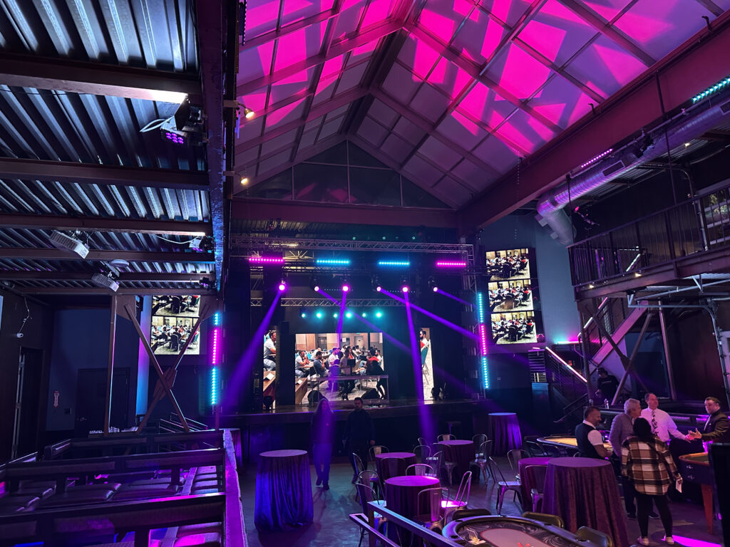 corporate event lighting in utah