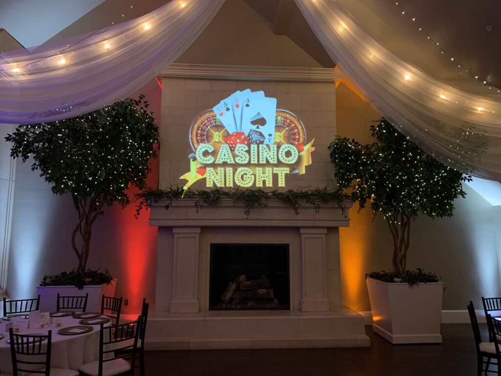 Casino Wall Projection event production elements - Digital Projection