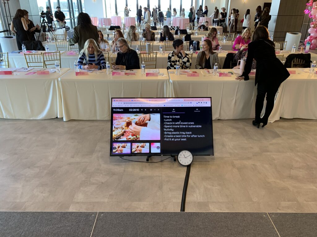 event audio visual - Confidence Monitors and Presenter Timers